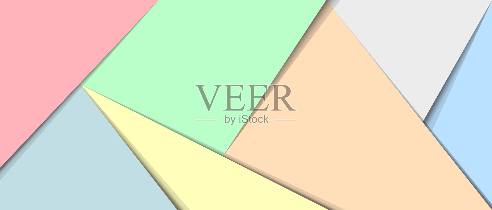 彩色纸旗插画图片素材