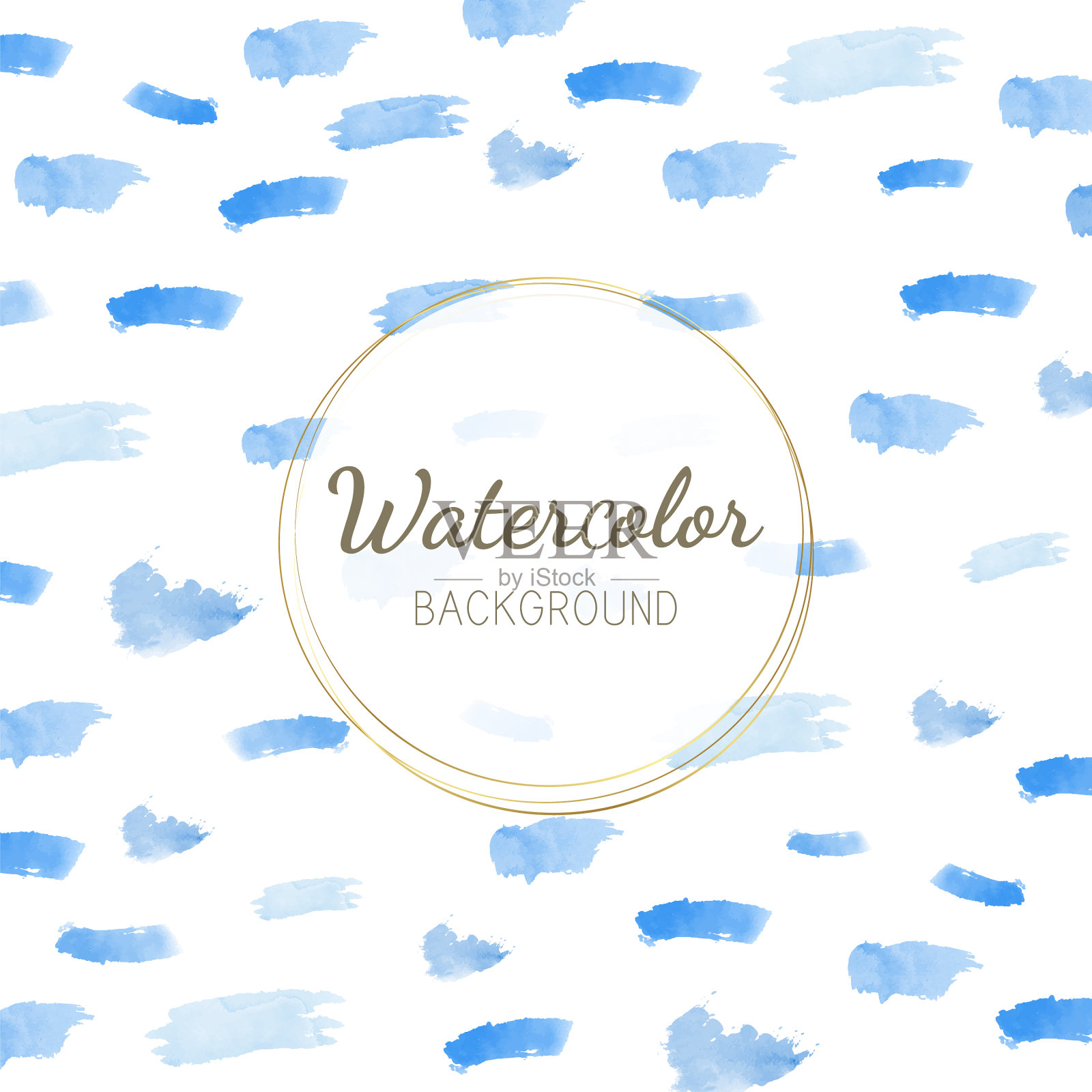 粉彩蓝色水彩背景插画图片素材