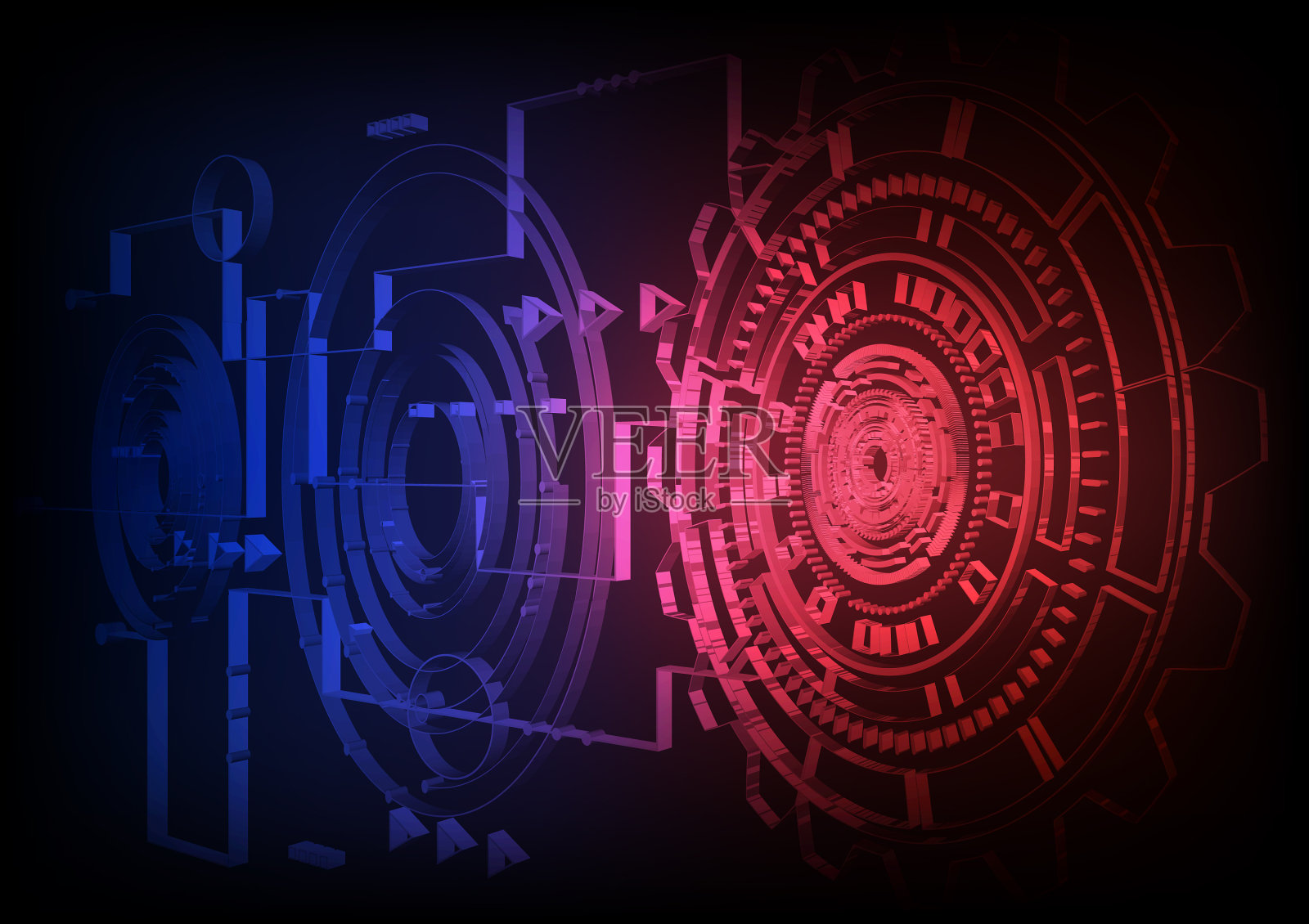 具有高科技数字电路技术背景插画图片素材