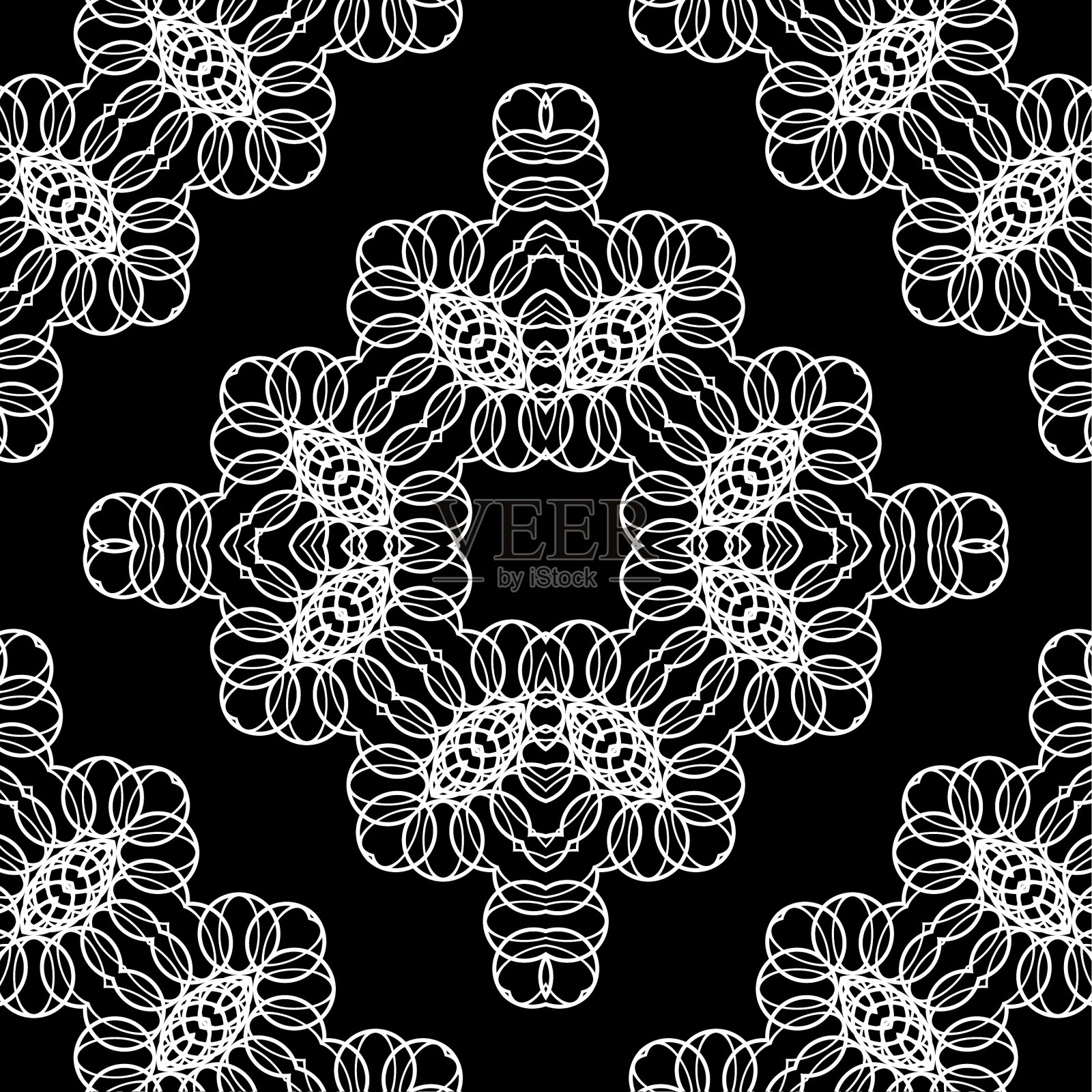 设计无缝花边装饰图案插画图片素材