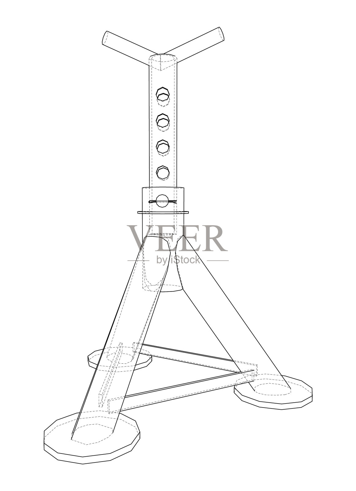 轮轴架孤立设计元素图片