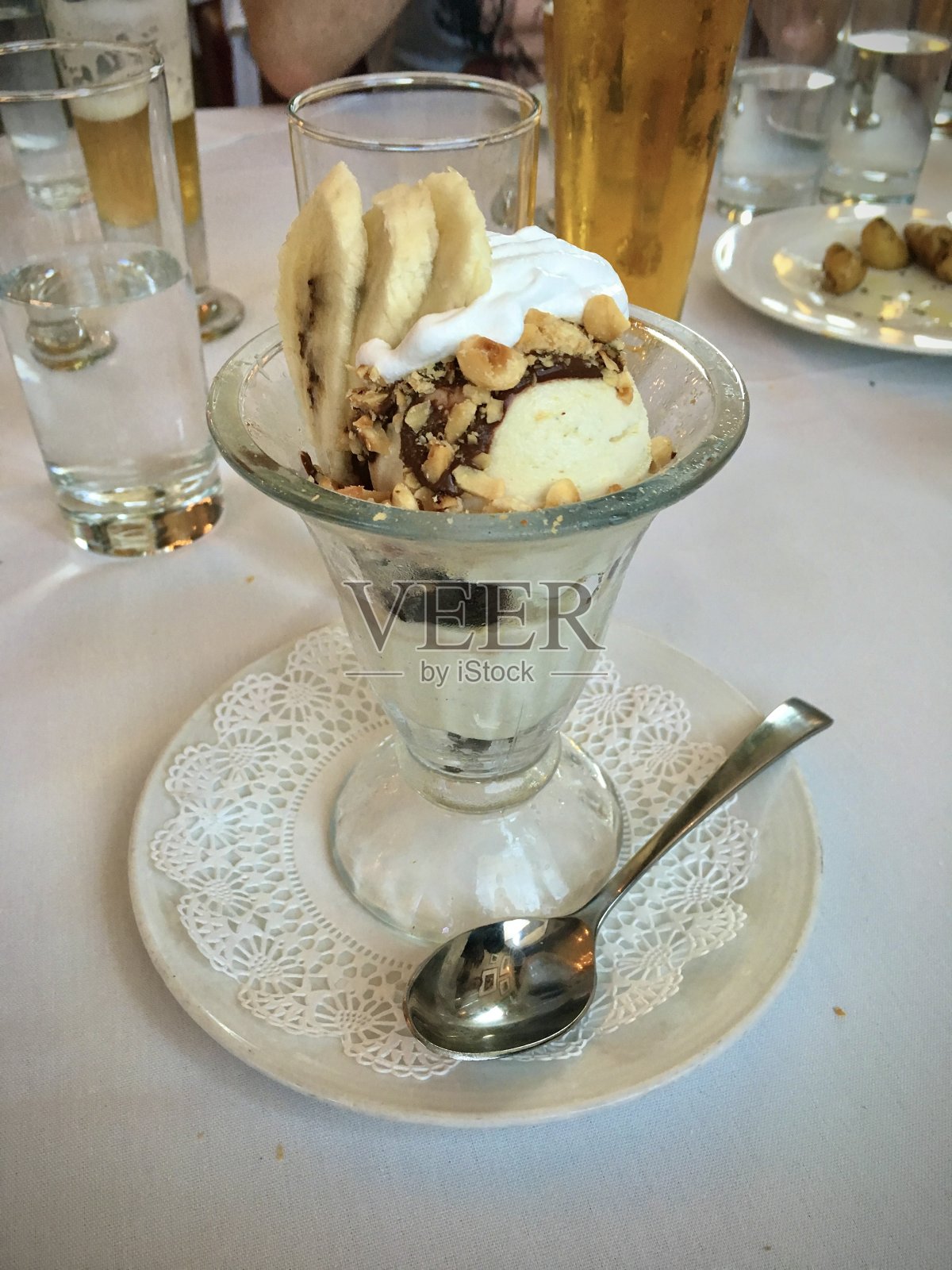 美味的素食甜点。照片摄影图片