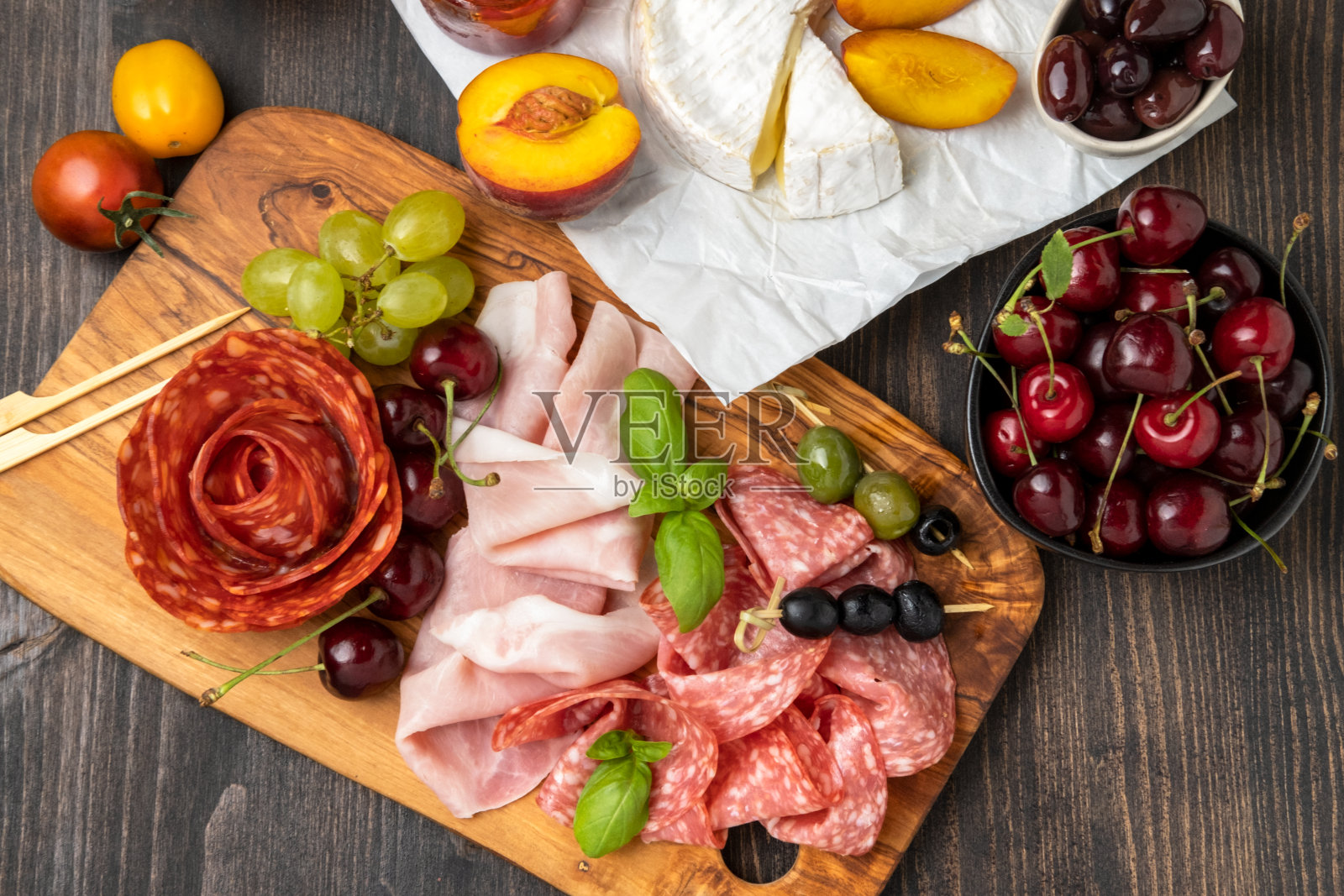 圣诞节或感恩节的节日食物照片摄影图片