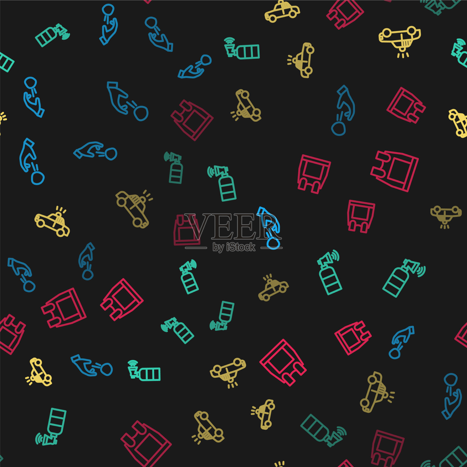 设线流氓射击石头空气喇叭图标素材