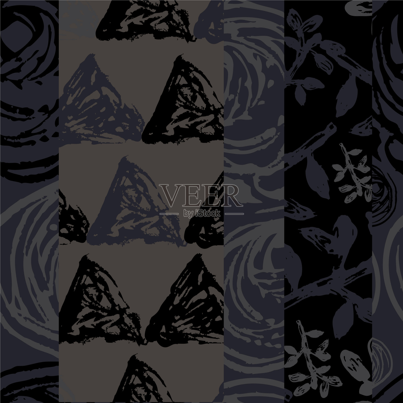 抽象无缝模式插画图片素材