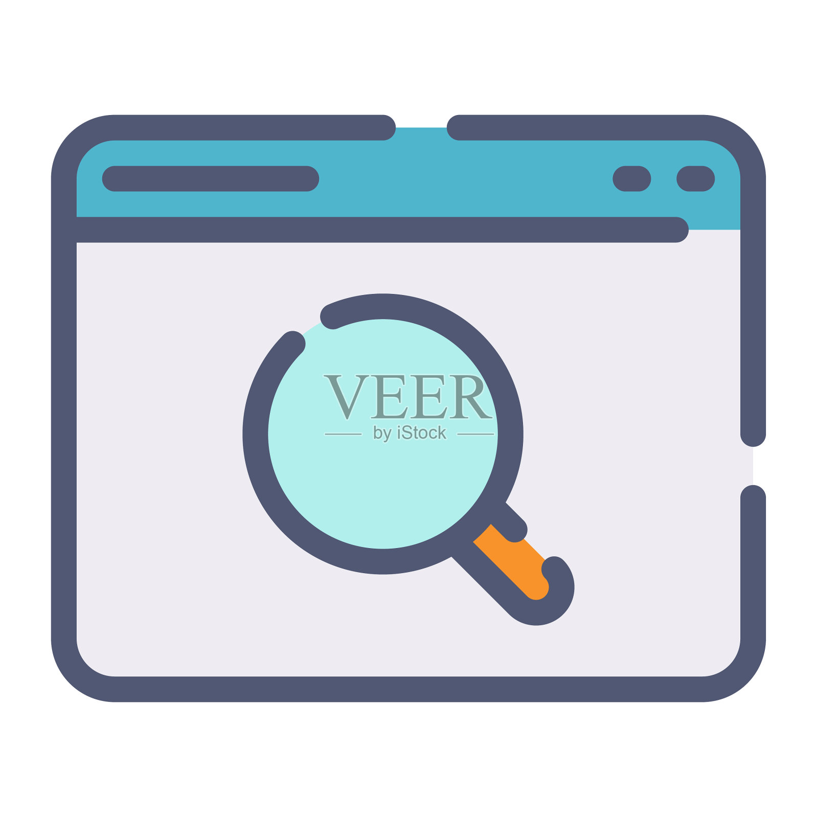 搜索seo浏览网页单孤立图标用插画图片素材