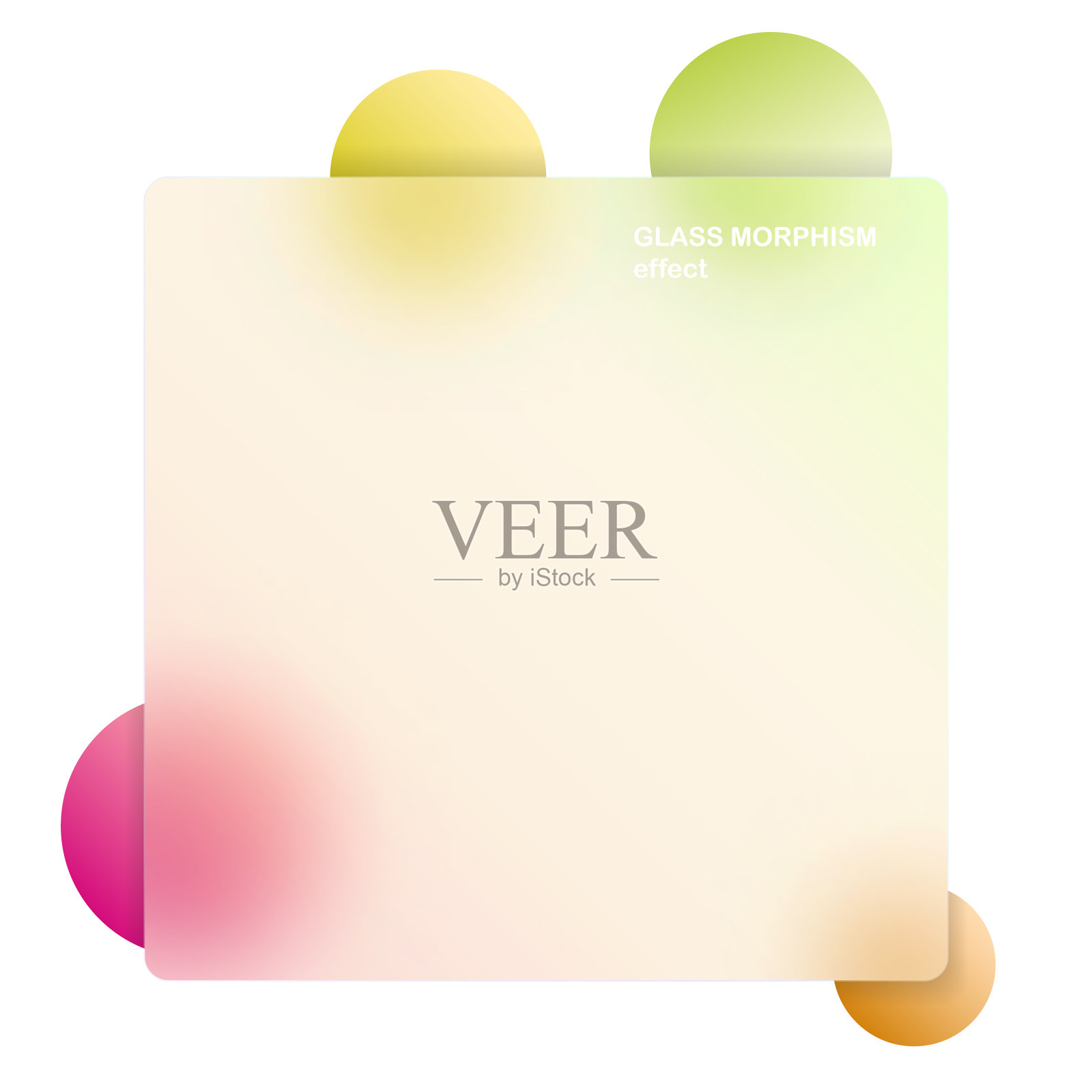 玻璃形态的现代背景插画图片素材