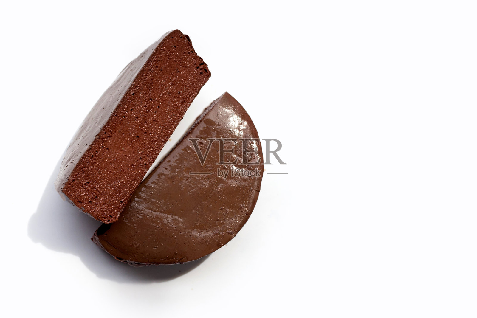 白底鸡血豆腐。照片摄影图片