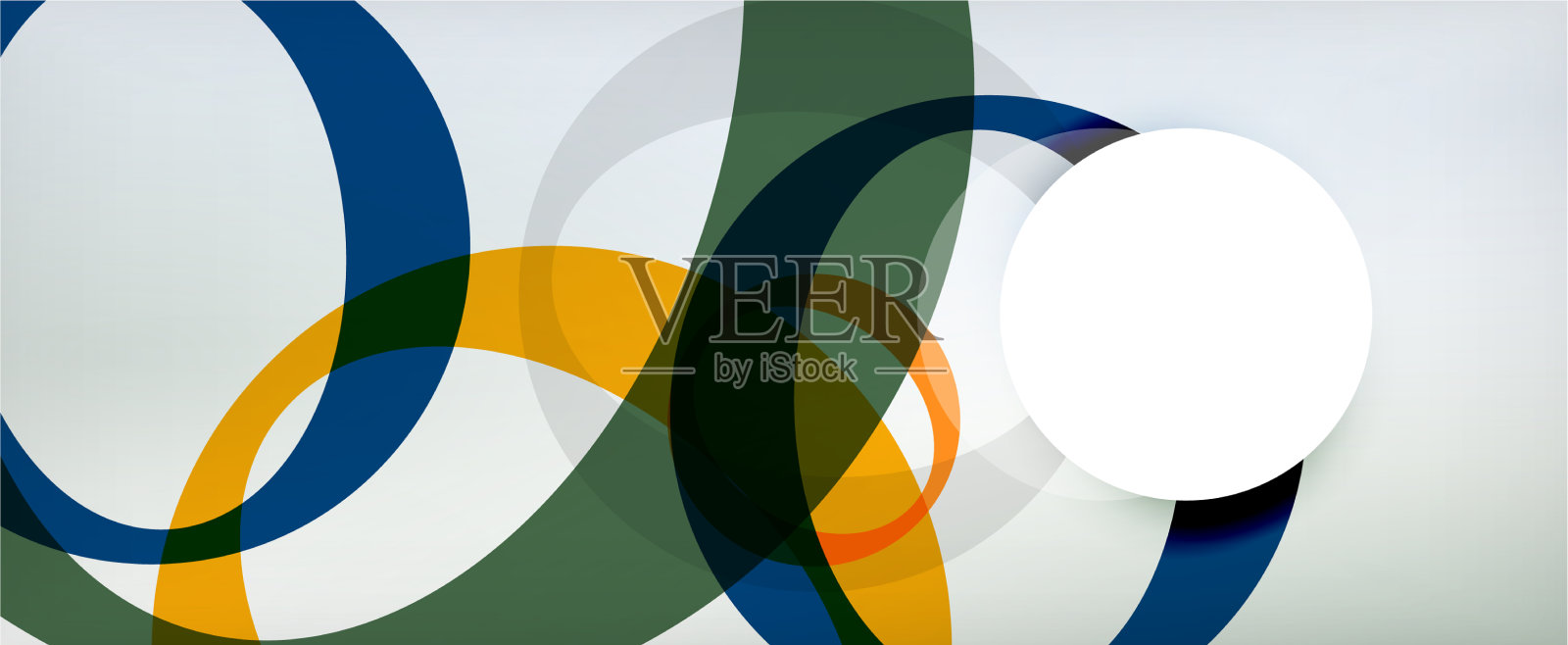 环形几何形状o字母重复插画图片素材