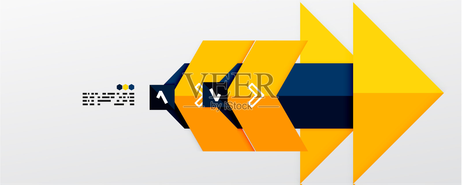 闪闪发光的三角形和几何形状插画图片素材