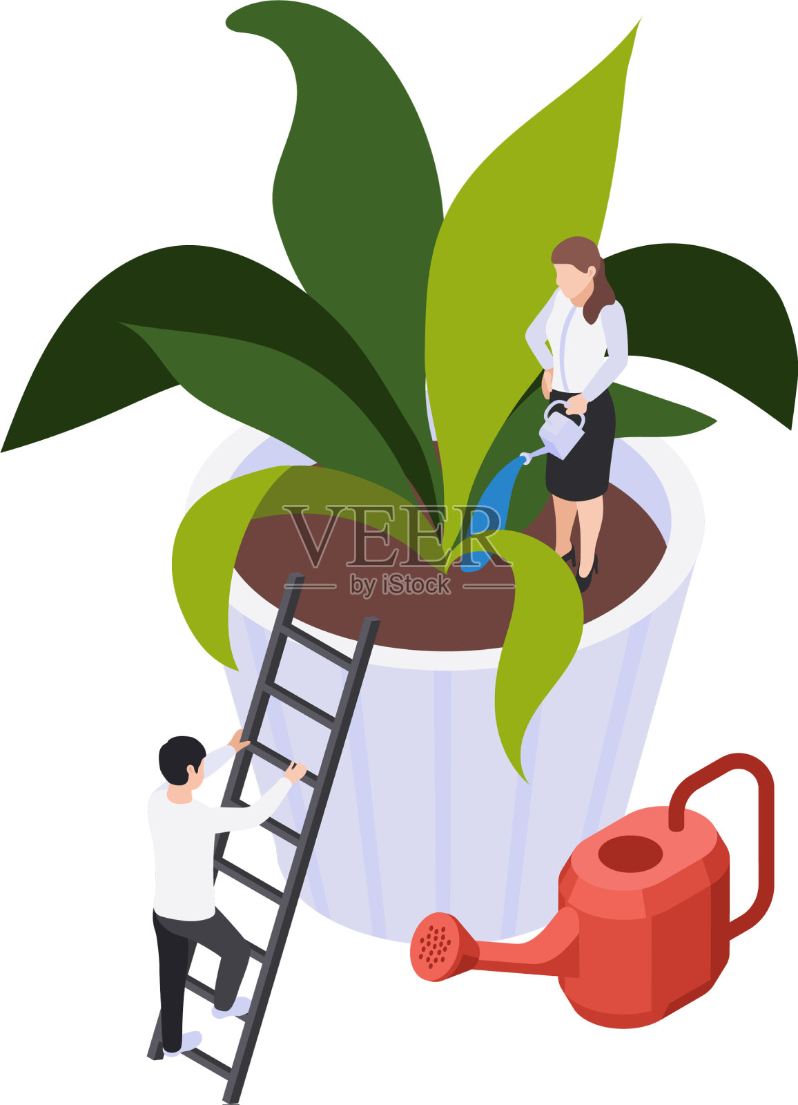 个人成长的概念设计元素图片