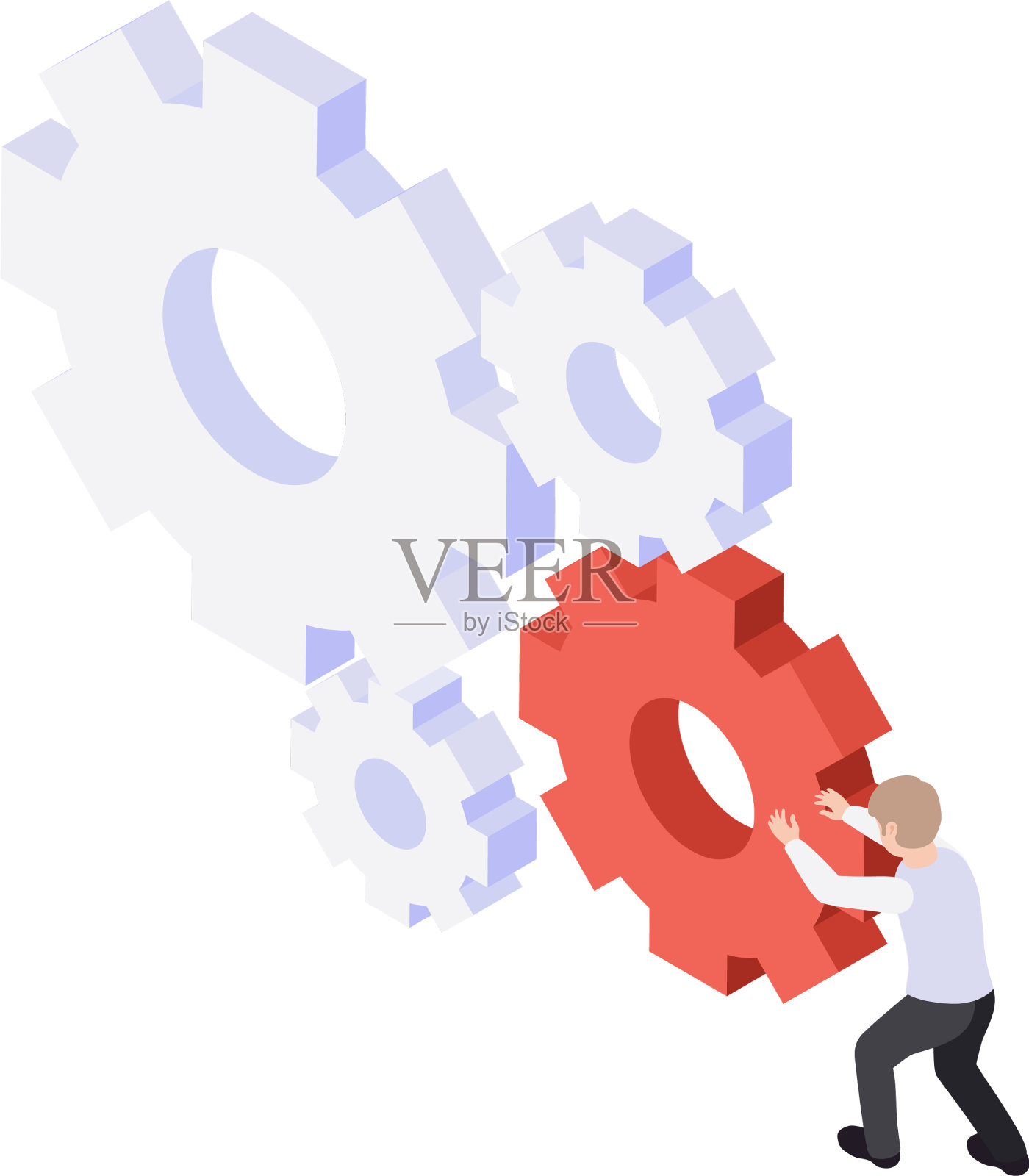 企业等距的概念设计元素图片