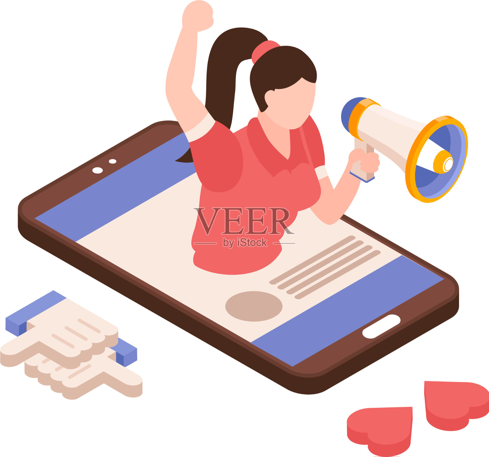 炒作等距的概念设计元素图片