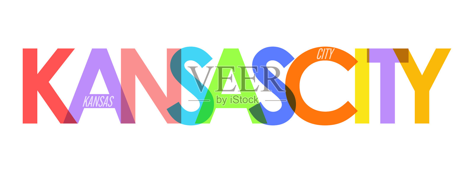 堪萨斯城的名字就在一座白色的城市上设计元素图片