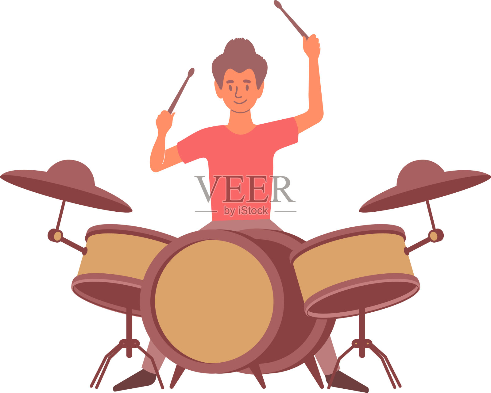 打鼓扁曲设计元素图片