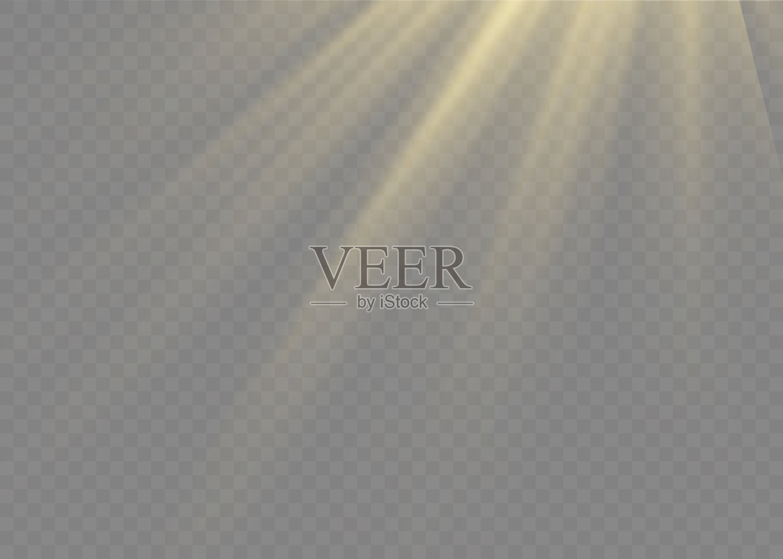 阳光镜头闪光效果，阳光光线。设计元素图片