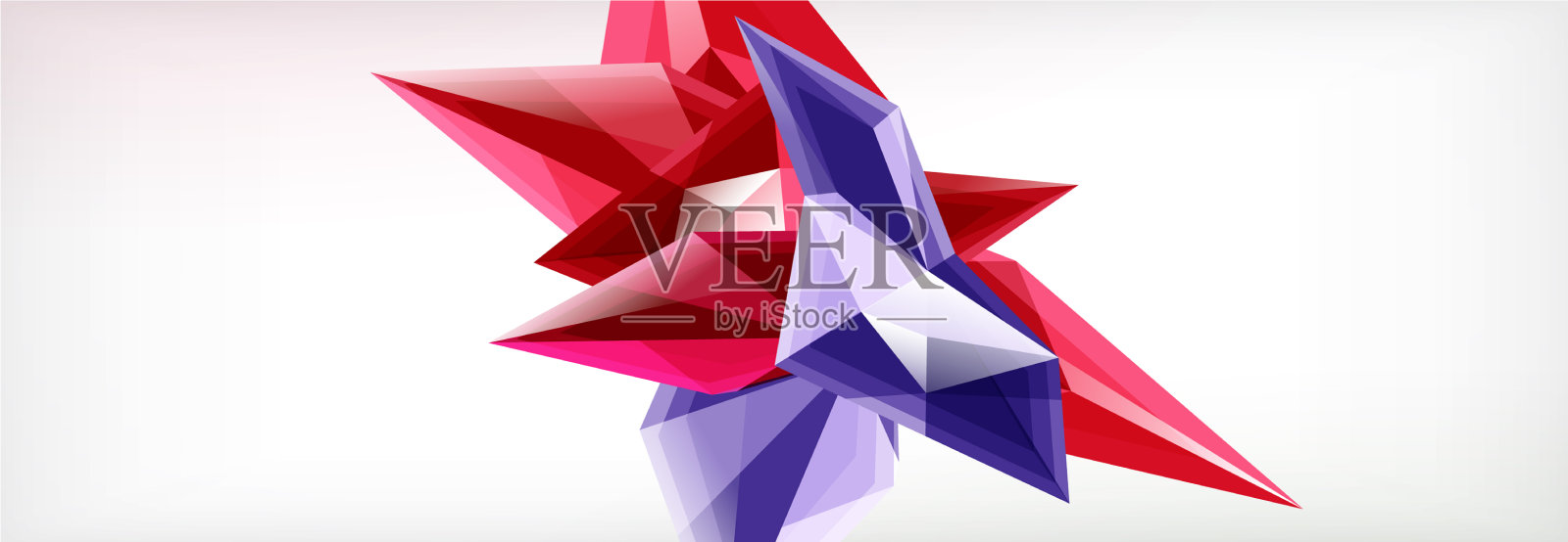 三维三角形和金字塔抽象插画图片素材