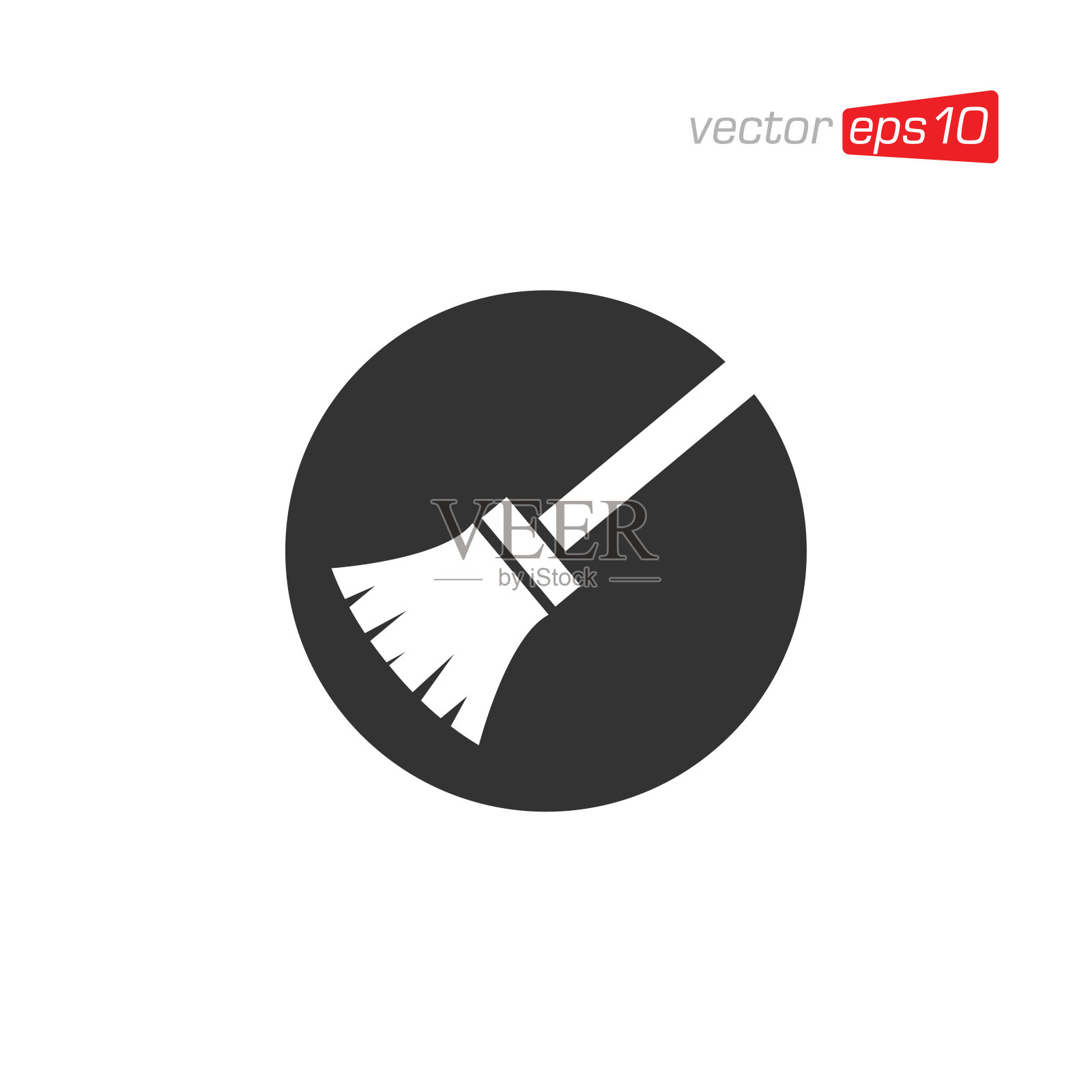 扫帚清洁图标设计矢量插画图片素材