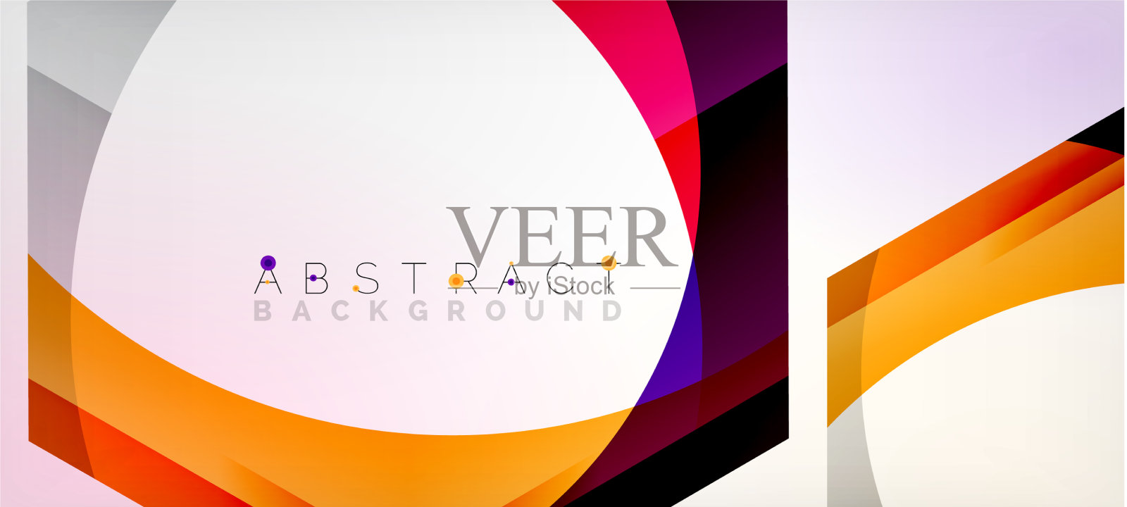 彩色六边形几何抽象插画图片素材