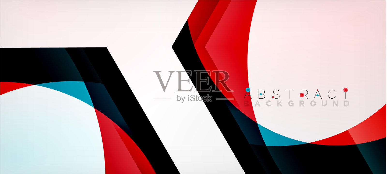 彩色六边形几何抽象插画图片素材