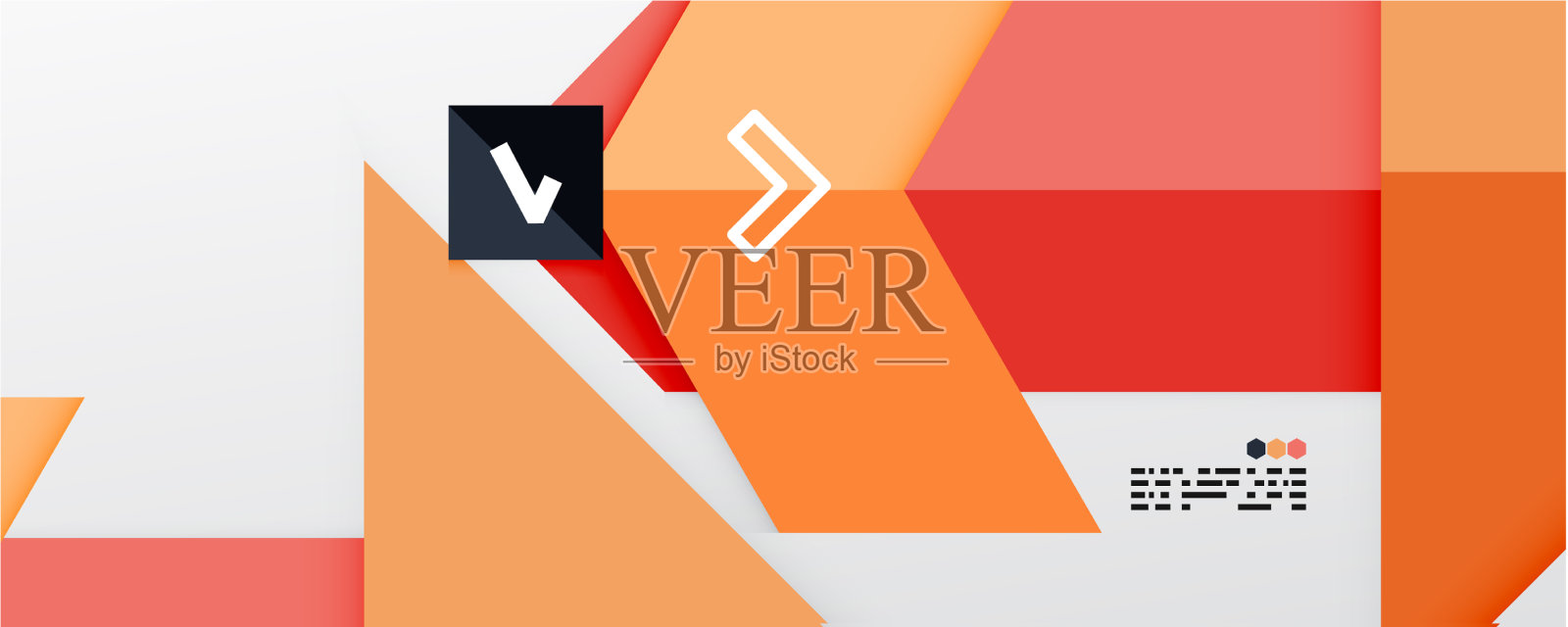 闪闪发光的三角形和几何形状插画图片素材