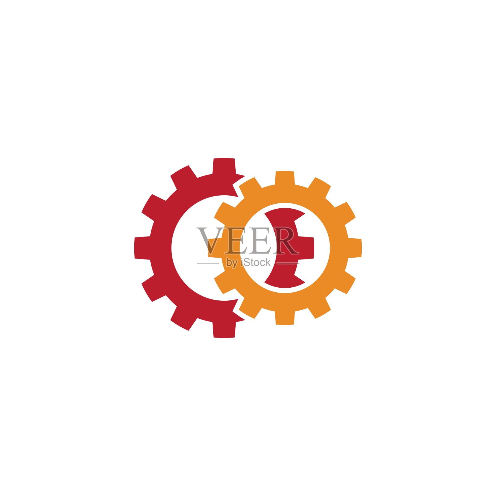 齿轮矢量图标插图设计图标素材