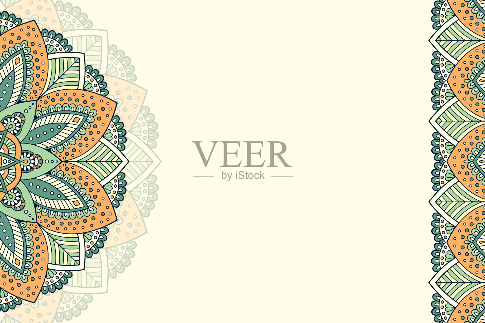 曼荼罗装饰背景插画图片素材