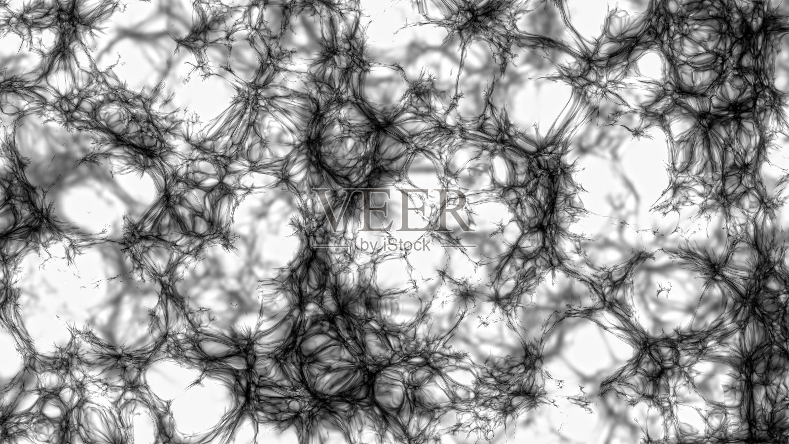 蜘蛛网一种抽象的、不规则的、不断进化的形状，使人联想到蜘蛛网照片摄影图片