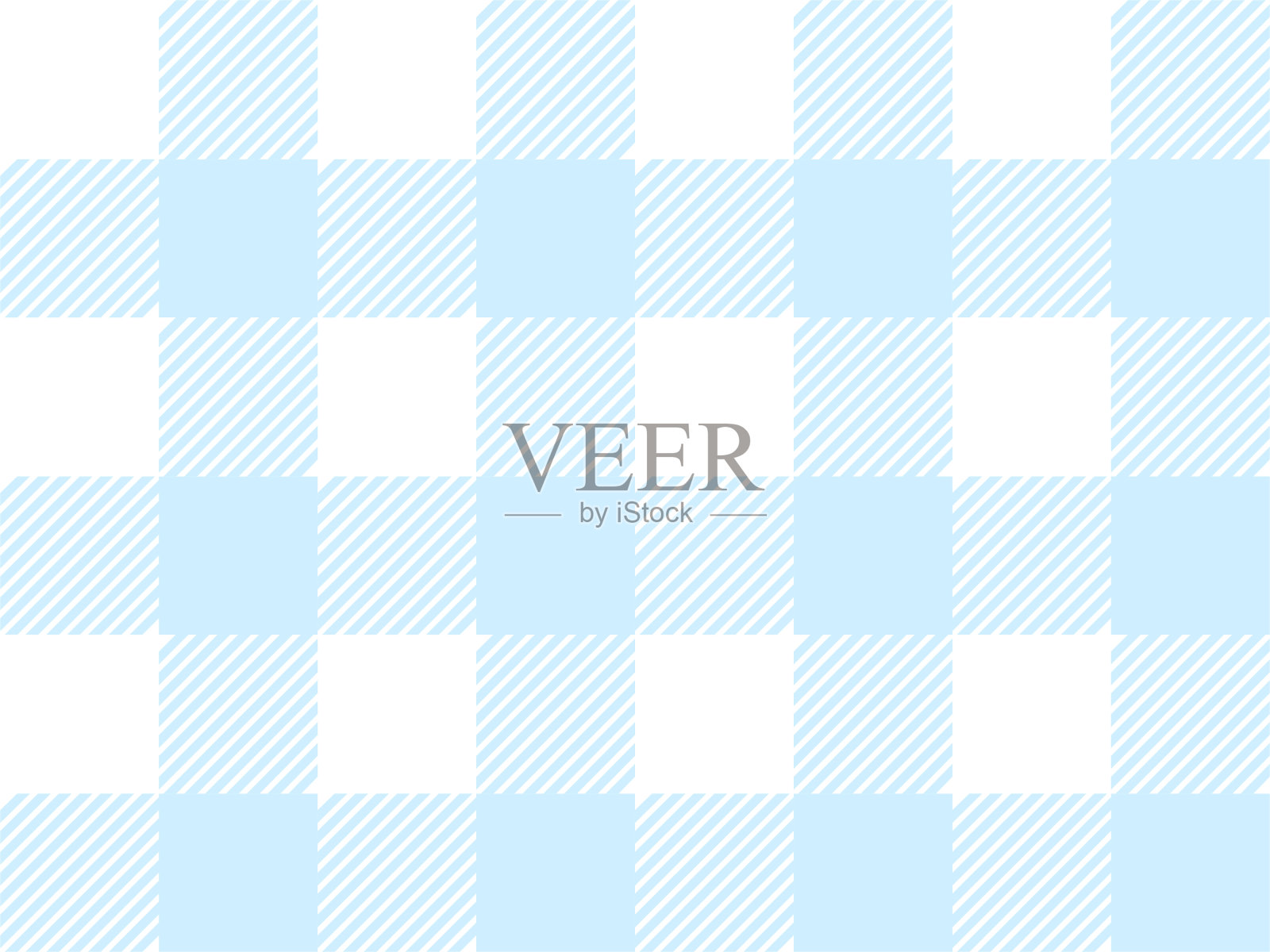 蓝色和白色的伐木工格子无缝图案。简单的复古纺织品设计。插画图片素材