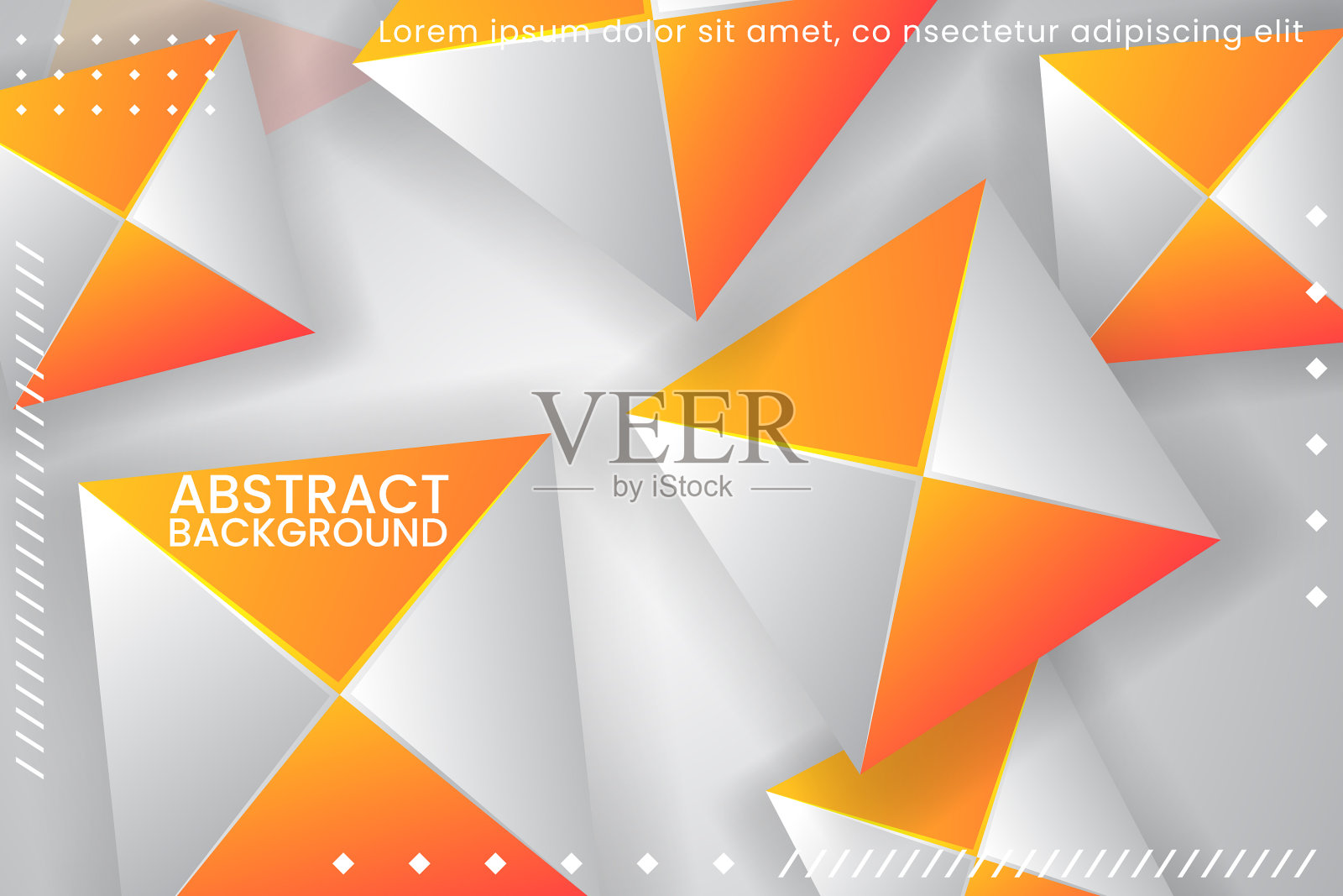 背景上的抽象多边形和线插画图片素材