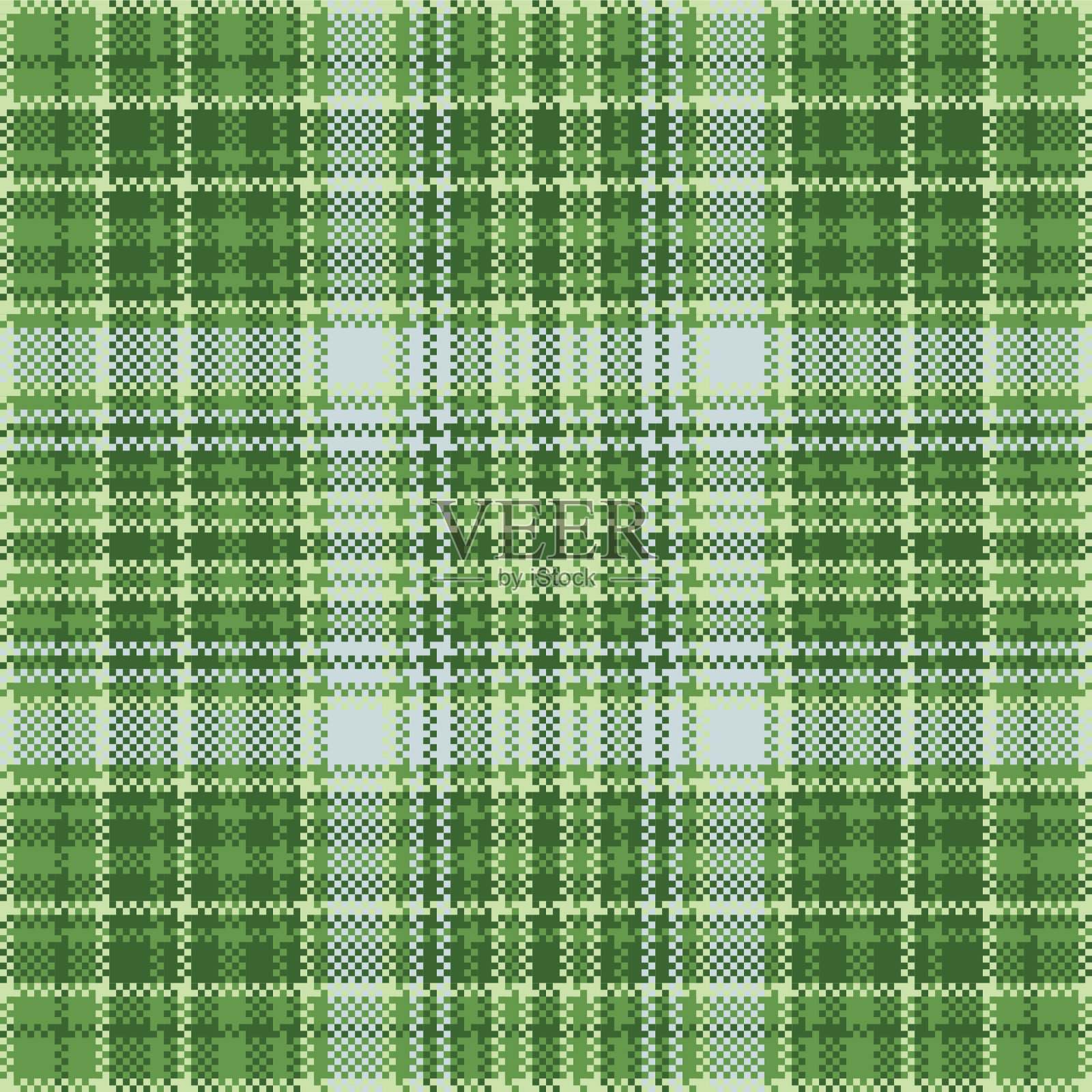 格子花呢图案无缝印花织物插画图片素材