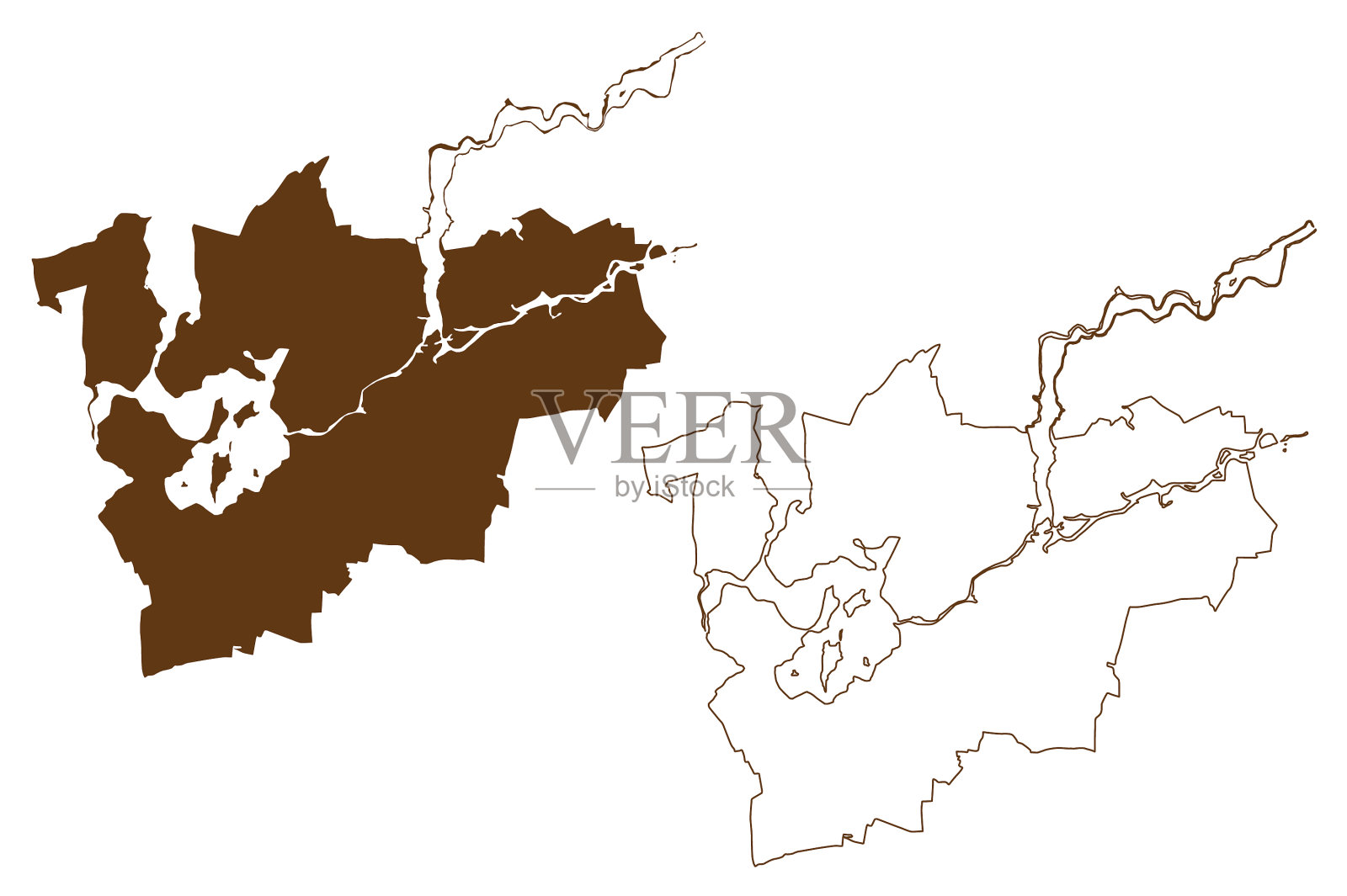 勃兰登堡联邦共和国插画图片素材
