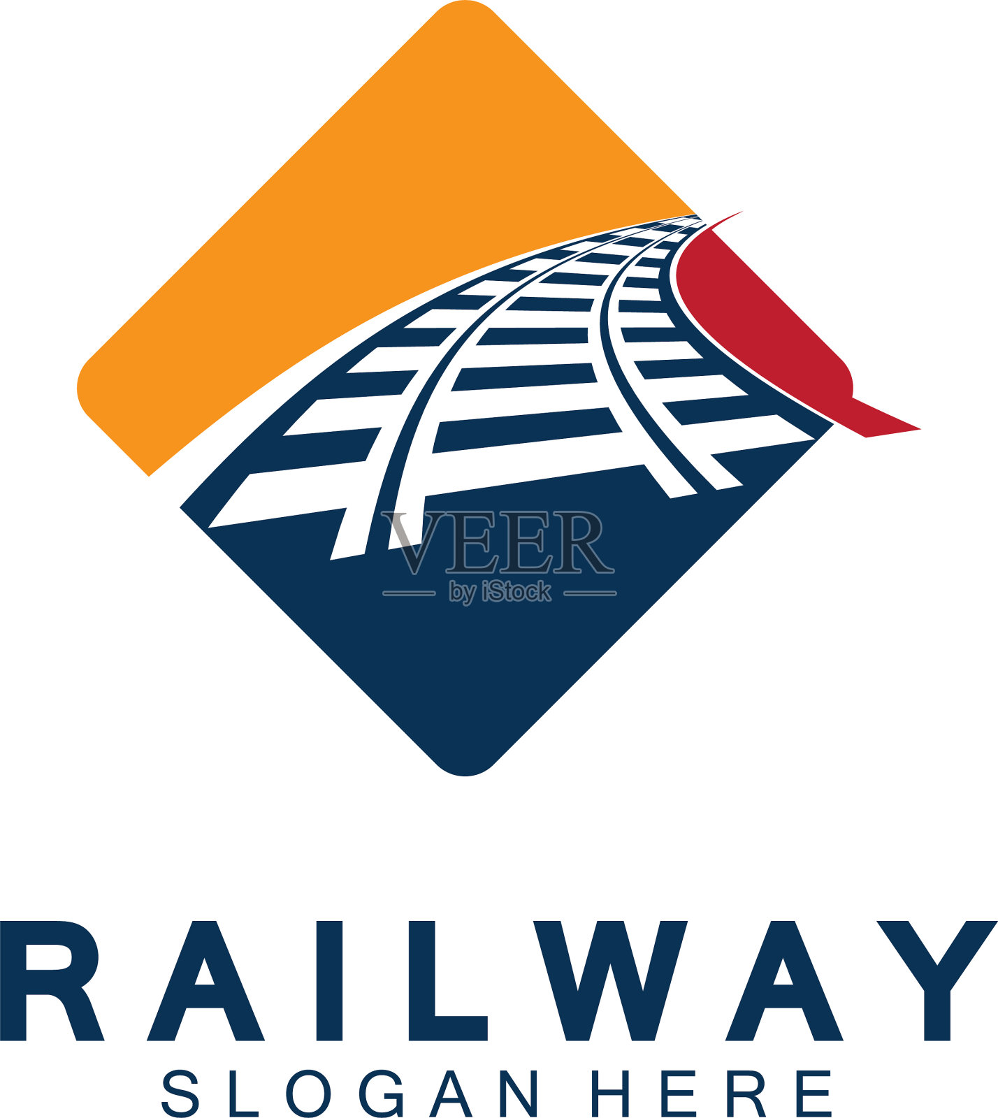 简单的轨道标志图标设计插画图片素材