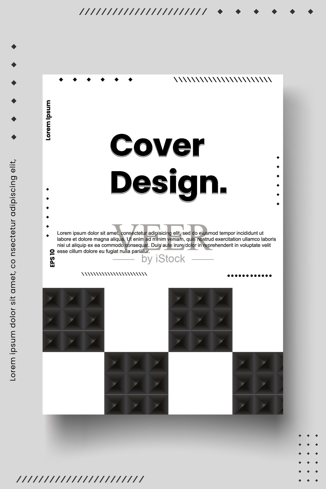 封面设计模板用抽象的线条现代插画图片素材