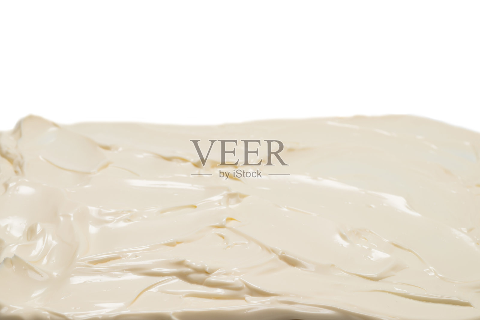 白色发泡奶油质地。照片摄影图片