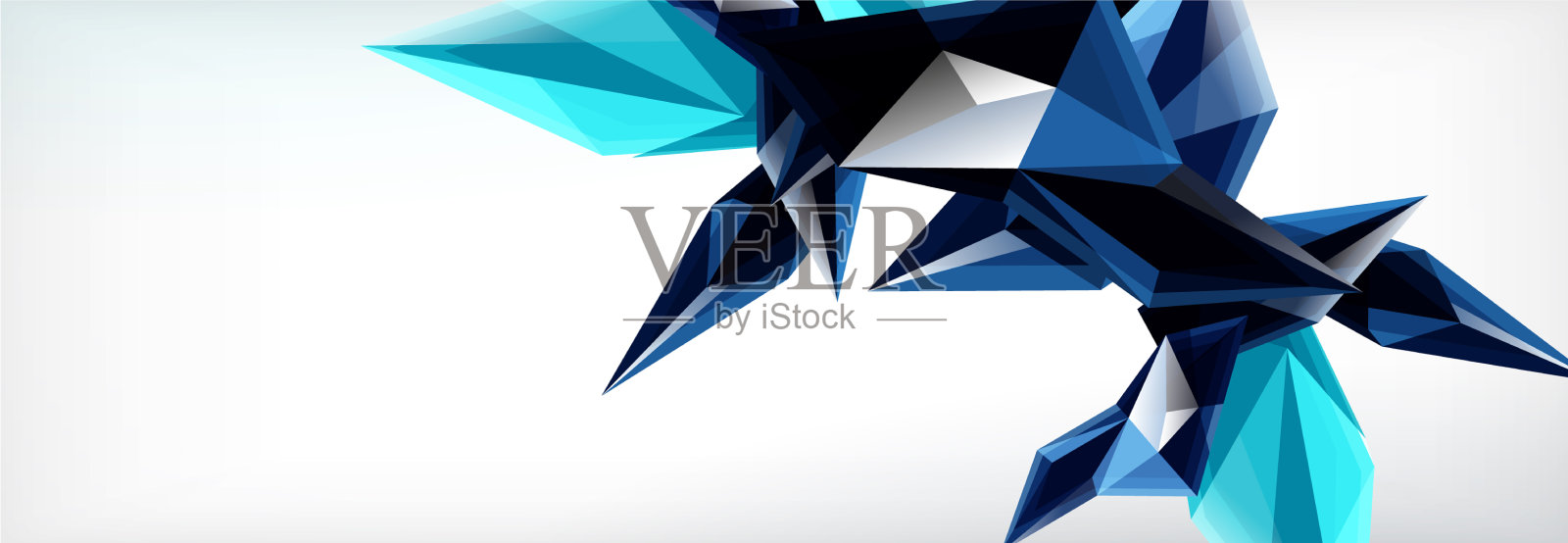 三维三角形和金字塔抽象插画图片素材