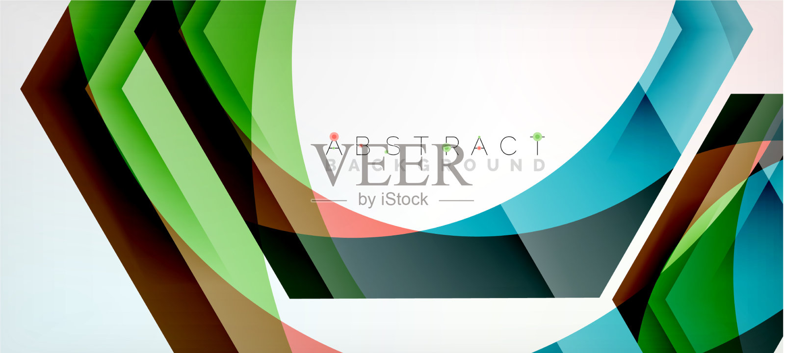 透明六边形几何形状抽象插画图片素材