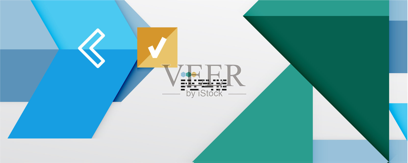 闪亮的颜色三角形和几何形状插画图片素材