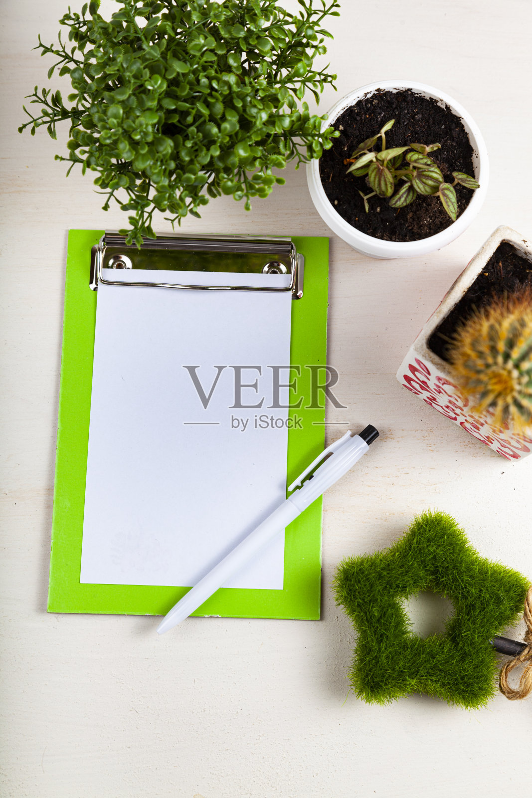 室内鲜花和信纸照片摄影图片