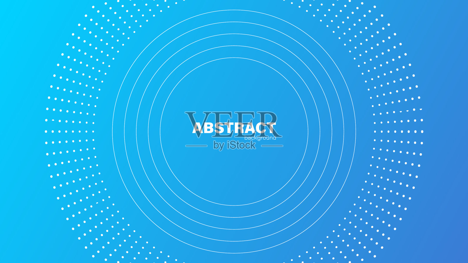 抽象蓝色背景和圆线插画图片素材