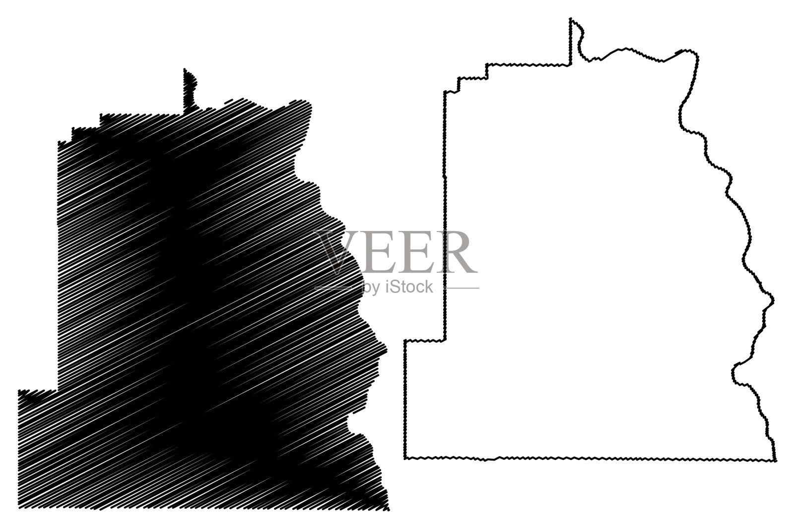 美国华盛顿州阿索丁县插画图片素材