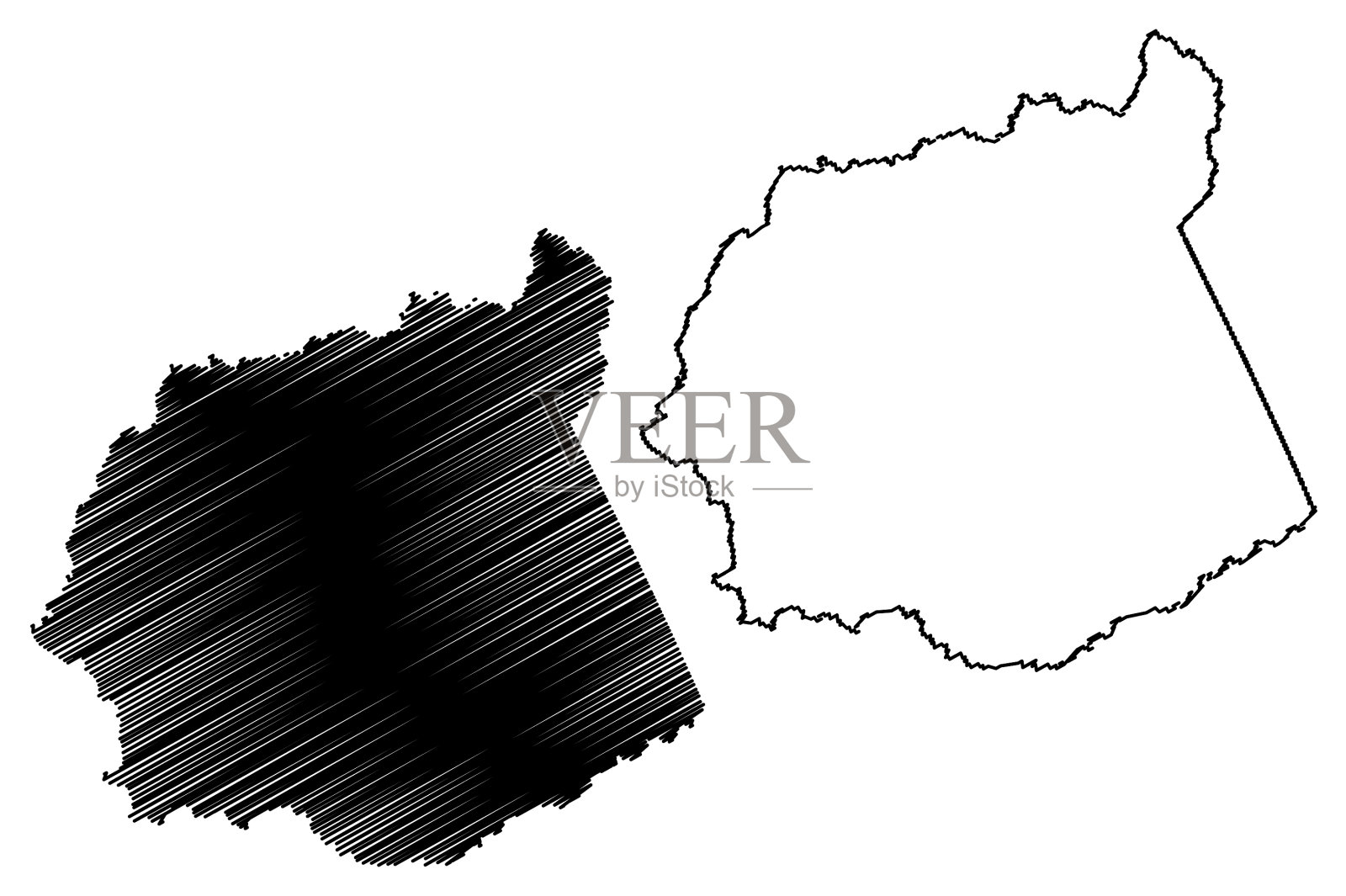 里奇县州西弗吉尼亚州美国县插画图片素材