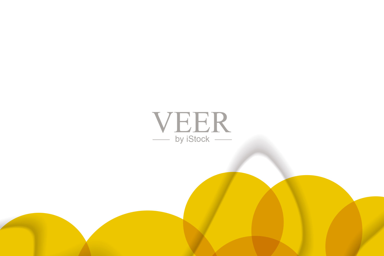 抽象的背景与彩色剪纸形状。设计海报，横幅，卡片。白色和橙色抽象圆形插图。3D纸图像与明亮的颜色微妙的混合。本空间插画图片素材