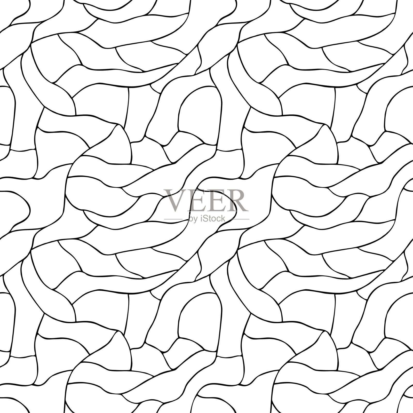 无缝几何图案，eps10矢量插图。插画图片素材