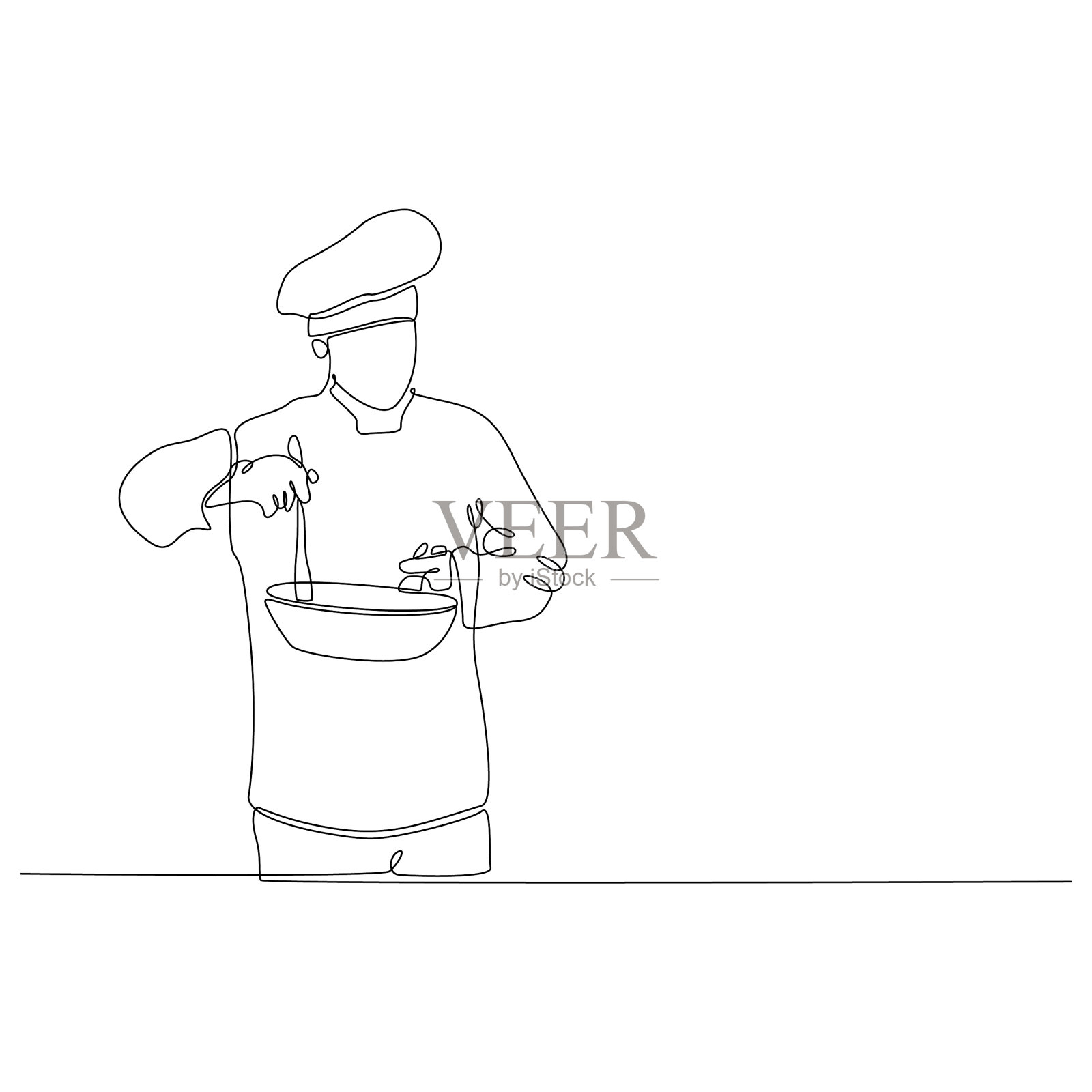 海夫拿着煎锅设计元素图片