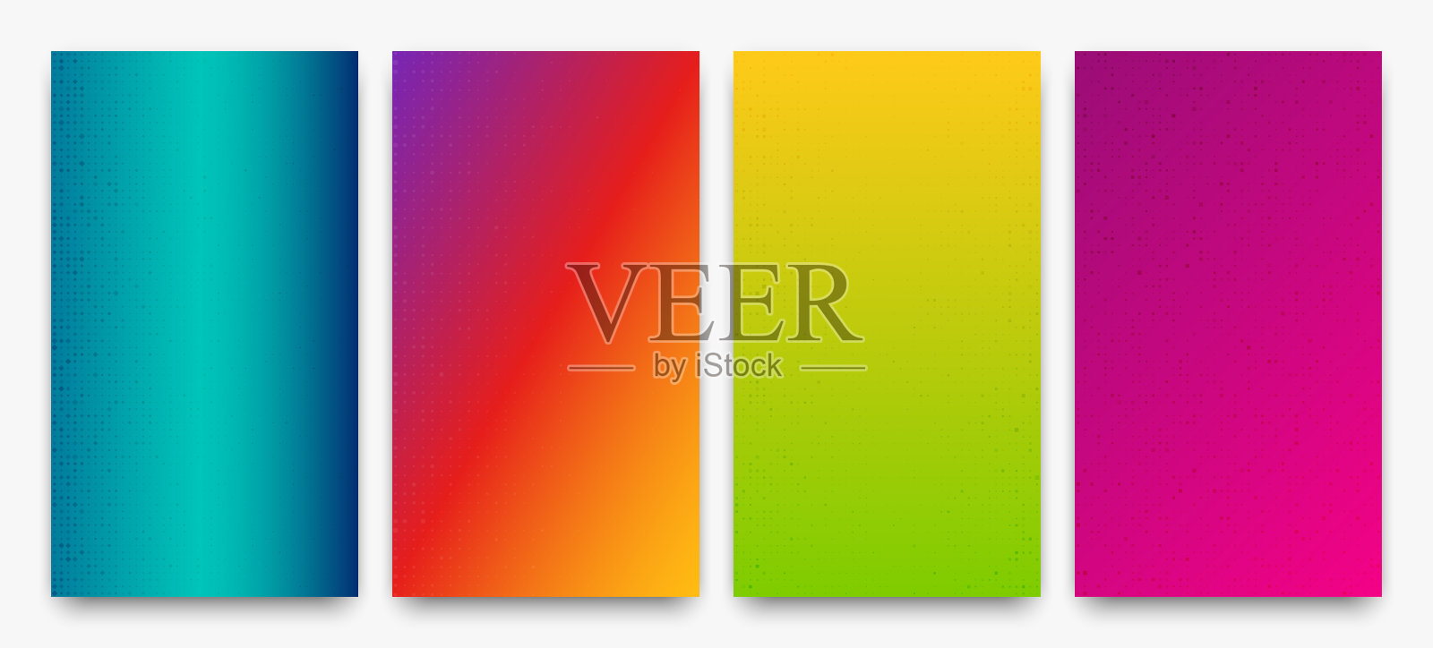 抽象梯度几何背景的正方形插画图片素材