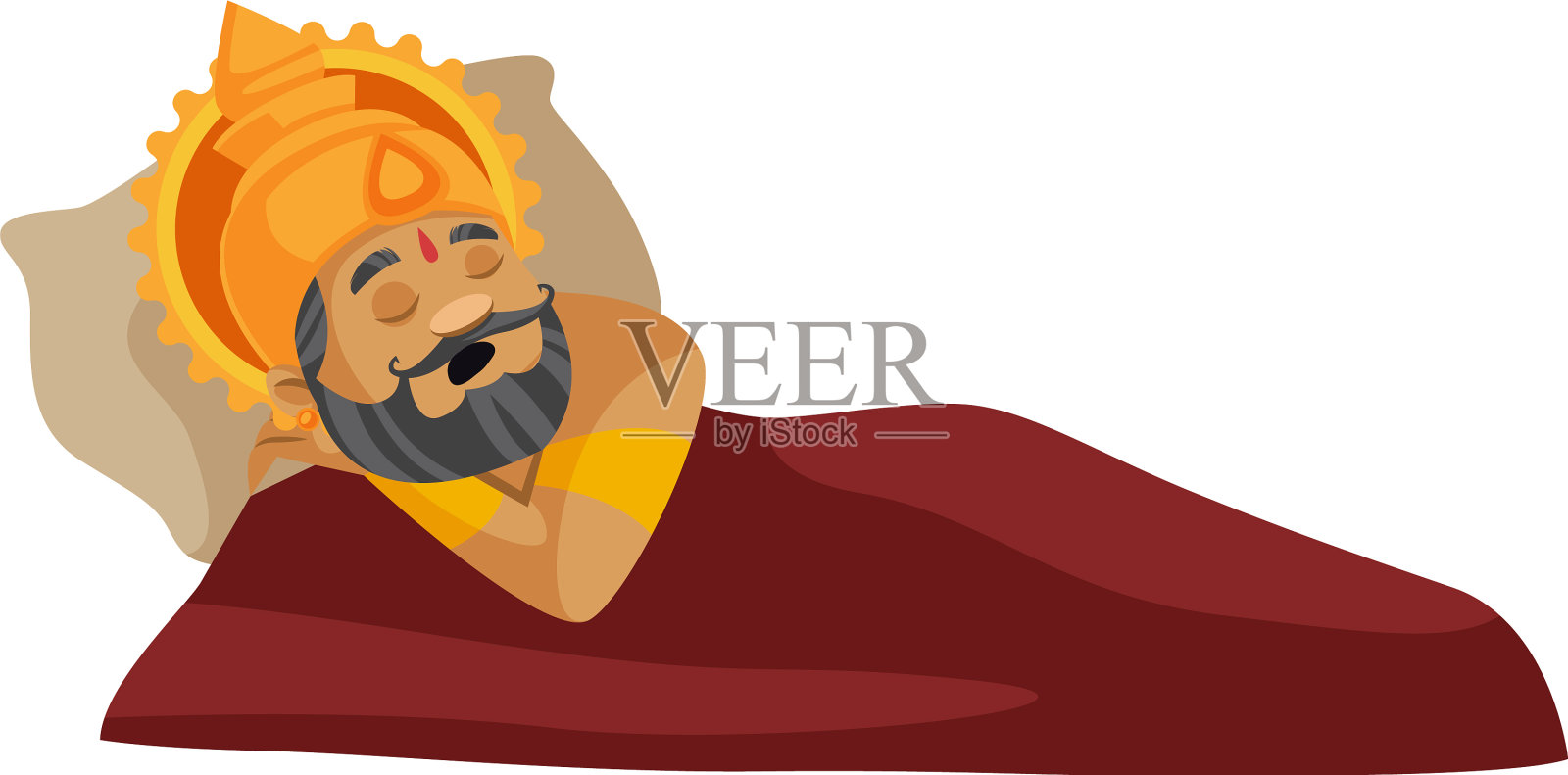 达萨拉塔国王卡通人物设计元素图片