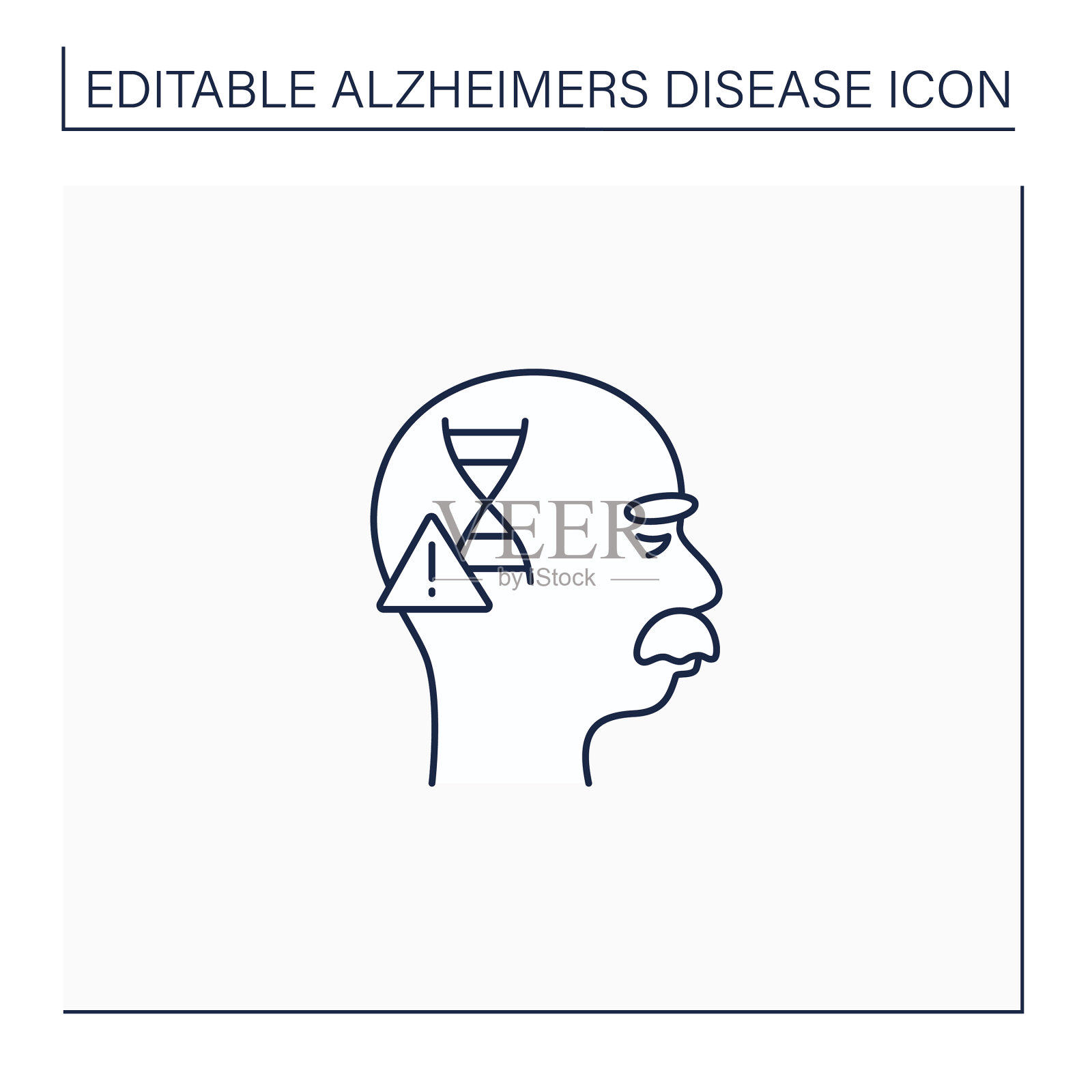 遗传原因线图标图标素材