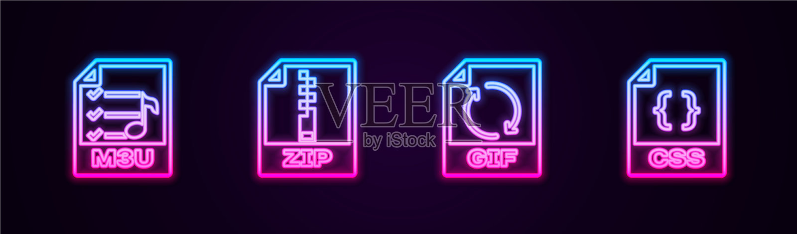 设置行m3u文件文件zip GIF和CSS插画图片素材