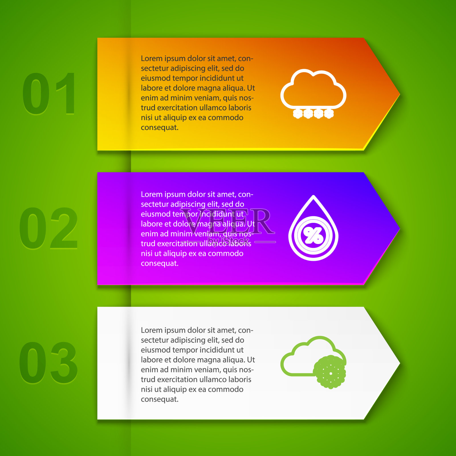 设线云与雪水滴百分比插画图片素材